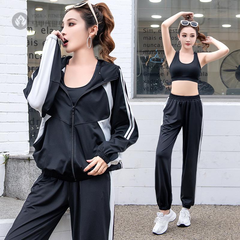 秋季新款瑜伽服女套装宽松显瘦
