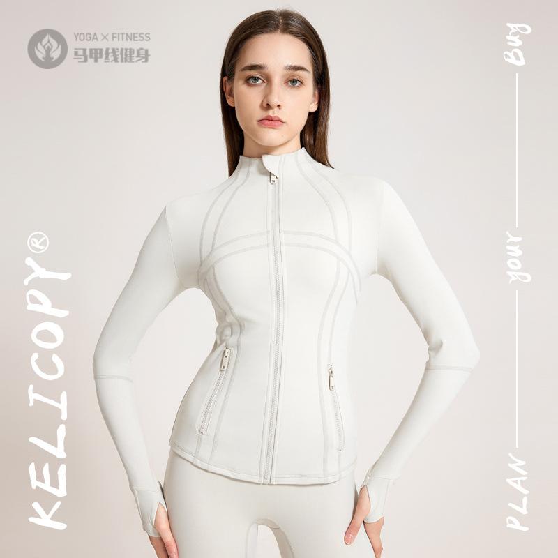 女士运动夹克修身显瘦瑜伽上衣