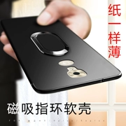 Jinli m6plus vỏ điện thoại di động m6 bao gồm tất cả chống rơi m6splus silicone mềm gn8003 thủy triều mờ nam và nữ mô hình 8002s tay áo mỏng cá tính sáng tạo xe từ tính tàng hình vòng khung - Nhẫn