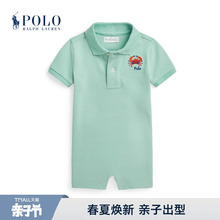 Ralph Lauren/拉夫劳伦婴童 经典款螃蟹刺绣棉Polo连衣裤RL41729