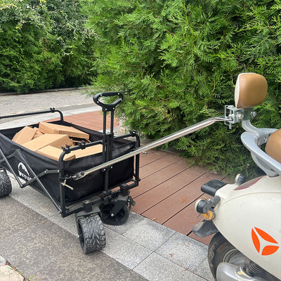 电动车拖车拖挂摩托车后挂小拉车小吃车挂车户外露营摆摊钓鱼拉货