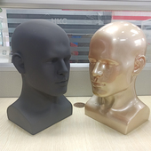 假人头模型男士 头模眼镜面具展示模特头道具假发头盔佩戴展示头模