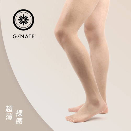 及图GNATE 男士0D超薄肤色丝袜夏隐形一线裆性感纯欲风连裤袜 3双
