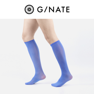 及图GNATE 3双正装丝袜男士蓝色中筒绅士商务袜日系透气夏季防臭