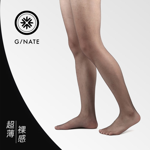 及图GNATE 男士夏季超薄黑色一线裆连裤袜丝袜商务薄正装黑丝3双
