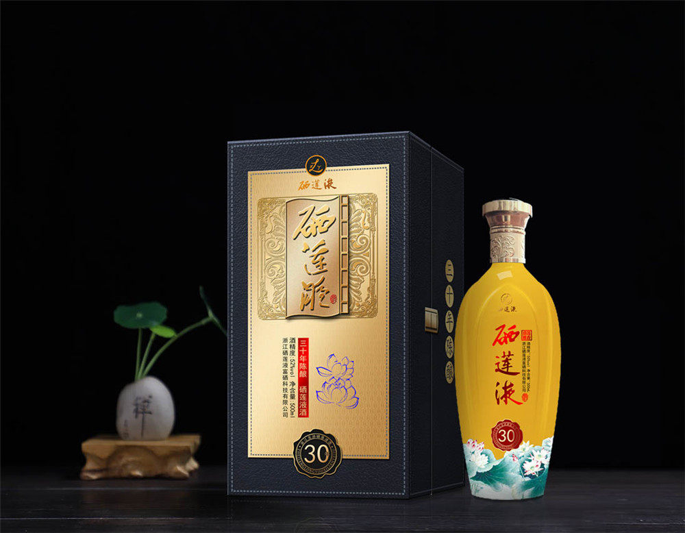 浙江非遗莲子酒白酒50度500ml纯粮食酒送礼莲香型高度莲子酒