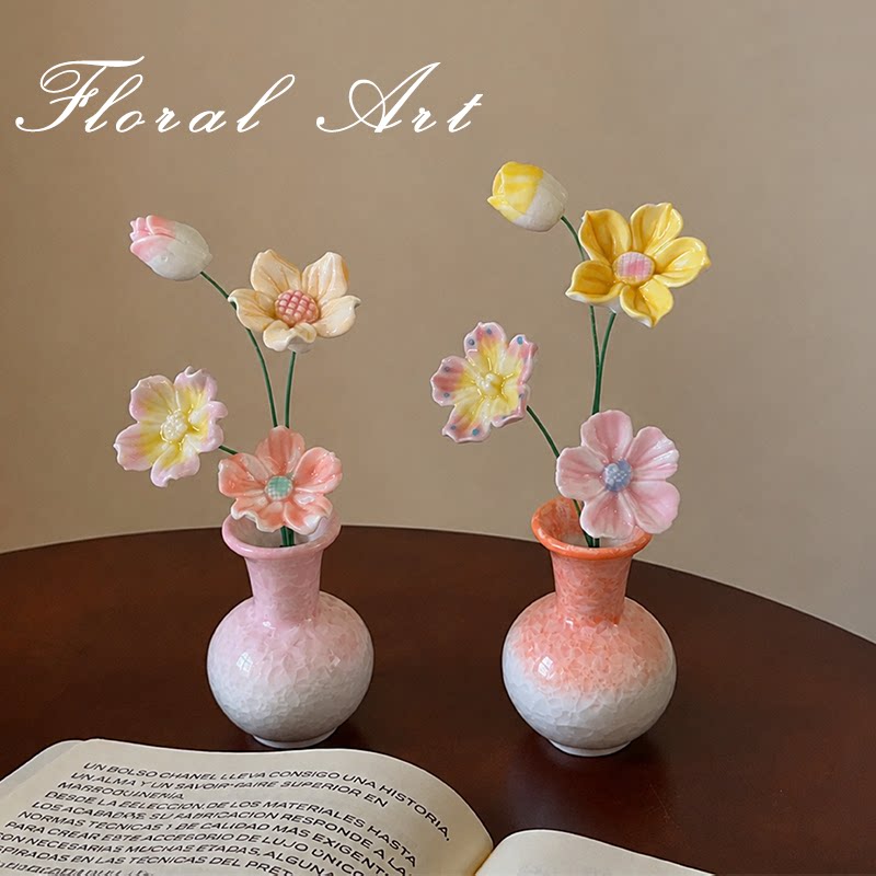 景德镇陶瓷仿真花教师节送老师