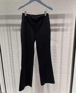 正品哥家新款2026春季百搭高腰显瘦弹力九分瑜伽微喇裤子女
