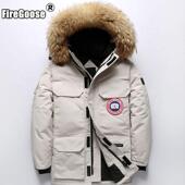 情侣款 2025全球FIRE GOOSE华鹅牌羽绒服风衣大鹅远征保暖男女工装