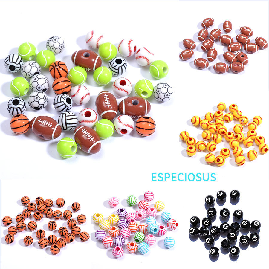 ESPECIOSUS亚克力黑八圆形散珠子