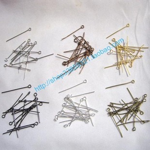 DIY饰品辅料手工材料金属配件30MM合金电镀9字针多色200根左右