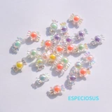 Аксессуар ручной работы, акриловые прозрачные аксессуары, мультяшные бусины, DIY, 17мм