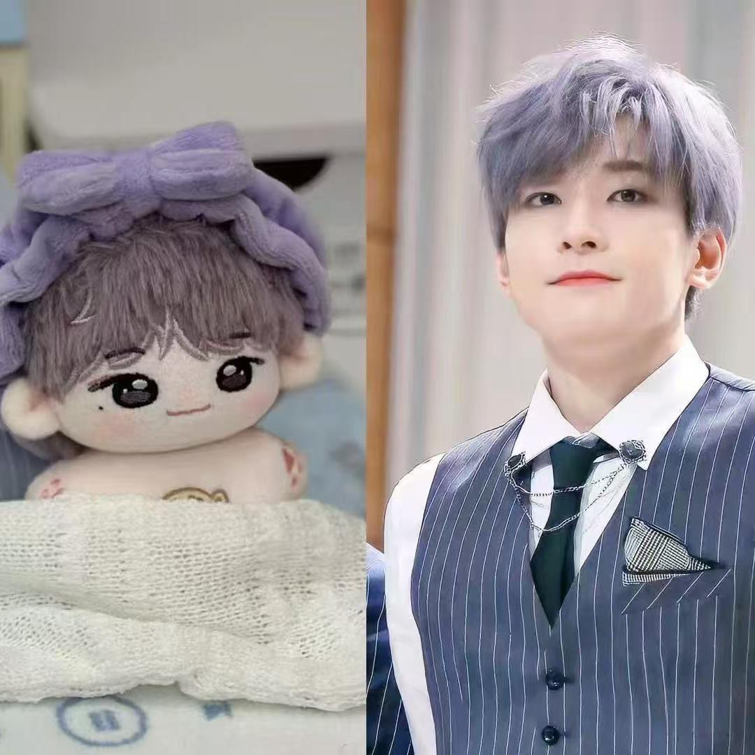 原创seventeen全圆佑属性10cm棉花娃娃女生换装礼物