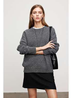 WITTYFOX璀璨闪耀chao细羊毛时髦针织开衫毛衣半裙