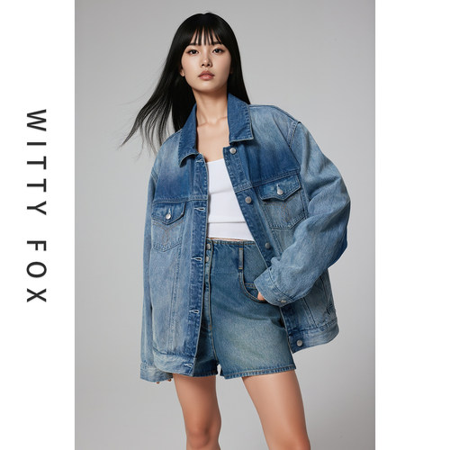 WITTYFOX土耳其进口复古牛仔外套