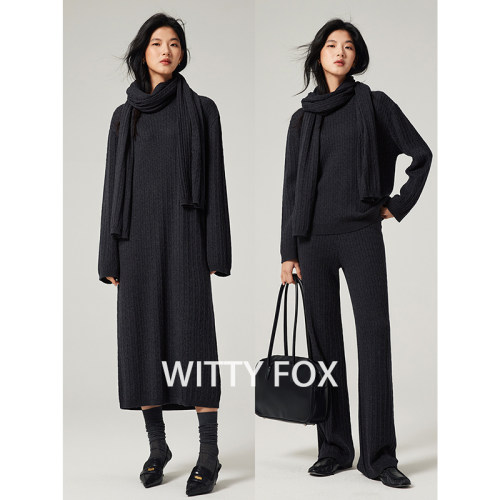 WITTYFOX羊毛套头针织裙