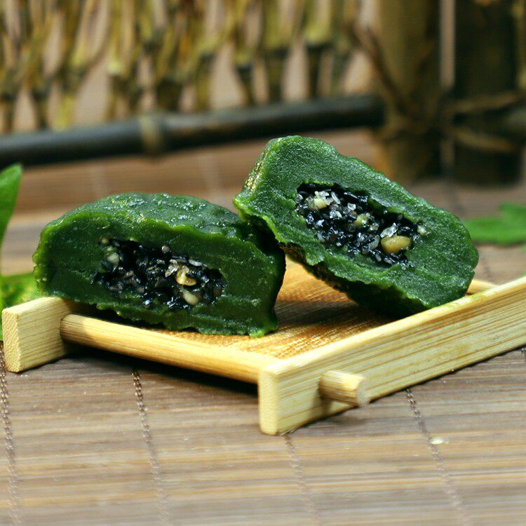 湖南特产糕点农家自制手工清明果青团子艾叶糍粑蒿子粑粑艾草饼