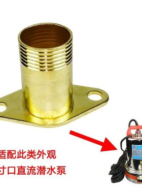 电动车直流潜水泵1寸出水口12V24V48V60V72V2寸1.5寸水泵更换出口