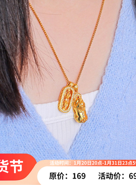 面小仙 金刚杵貔貅项链女