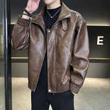 2025秋季男士店主风防风pu皮衣外套宽松上衣 8118 P118加绒128,男装皮衣,星座615(原A358-1),四季星座 2025秋季男士店主风防风pu皮衣外套宽松上衣 8118 P118加绒128,男装皮衣,星座615(原A358-1),四季星座