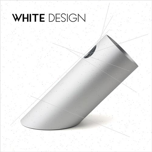 White Design创意金属倾斜铝合金圆柱笔筒简洁桌面收纳办公室文具 文具电教/文化用品/商务用品 笔筒 原图主图