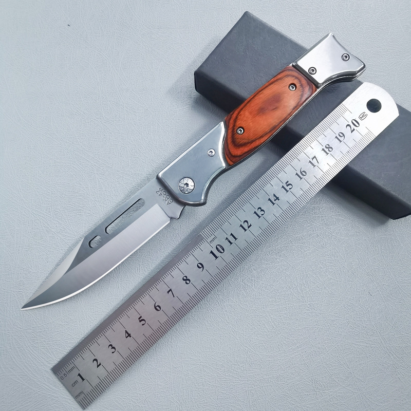 户外野营烧烤切肉小刀具防身冷兵器锋利折叠刀折刀家用水果刀随身