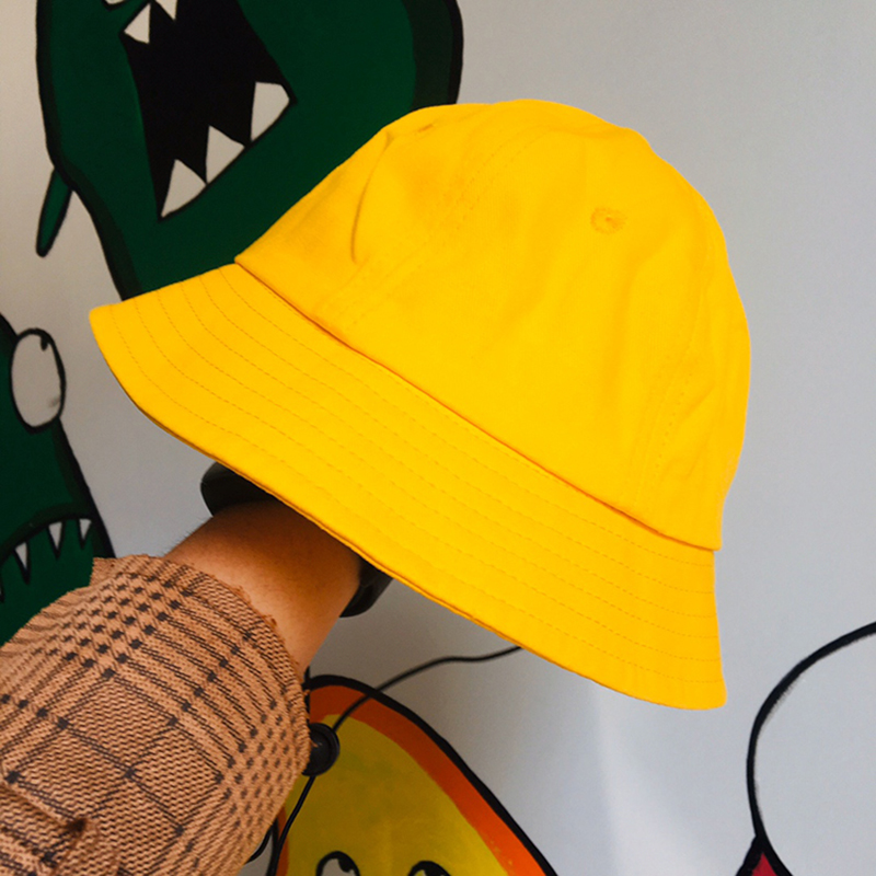 甜美可爱渔夫帽幼儿园安全小黄帽