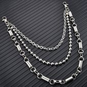 饰链条裤 潮人配饰朋克金属挂饰男女腰链嘻哈潮流裤 子挂链牛仔装 链