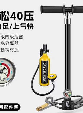 电瓶电动车气管子打气筒新型三四级30 40mpa汽车超高压充气简瓶