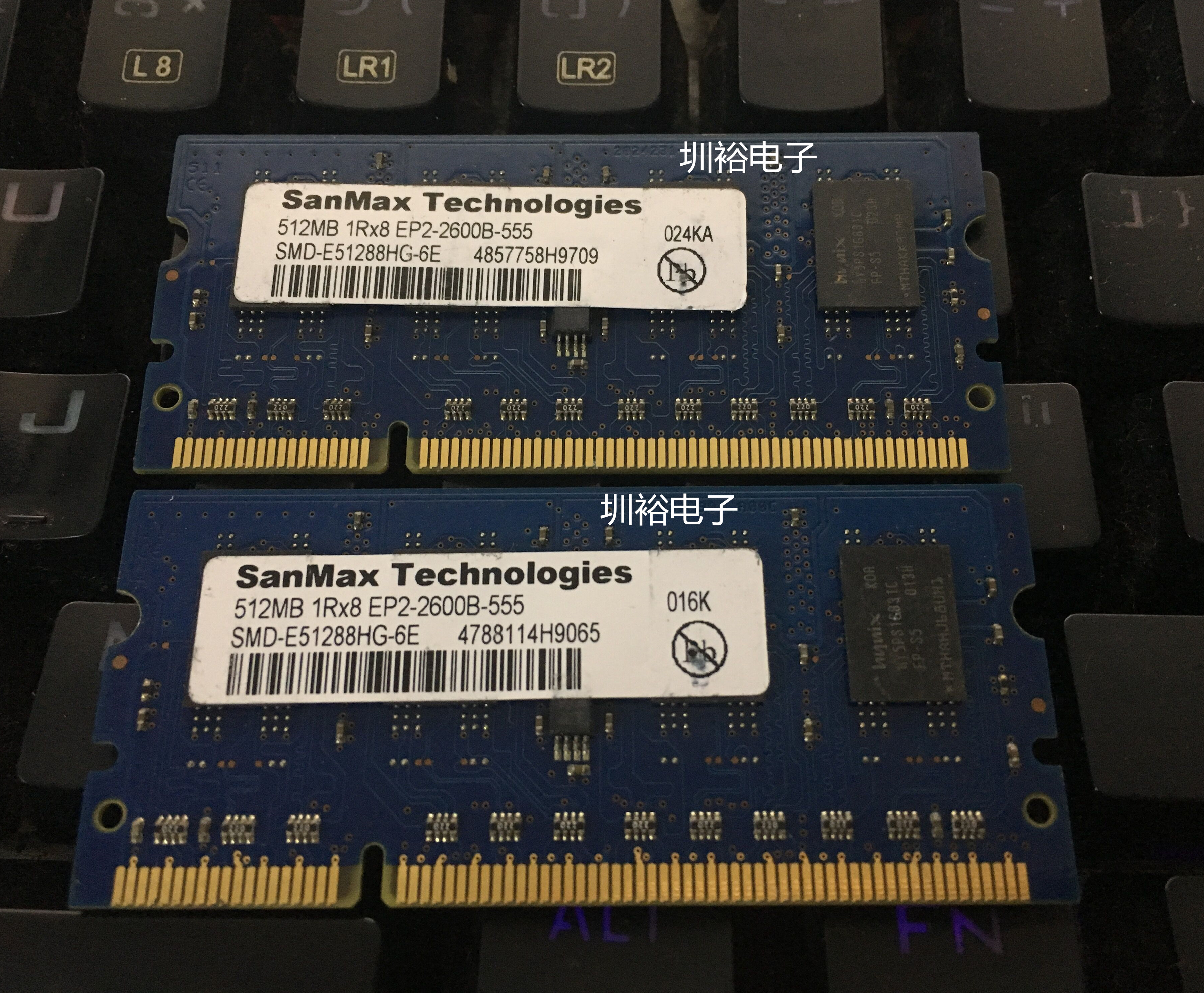 SMD-E51288HG-6E 打印机内存条 512MB 1RX8 EP2-2600B-555 原装