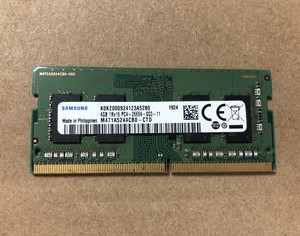 三星 4GB 1RX16 PC4-2666V DDR4笔计本内存条 M471A5244CB0-CTD