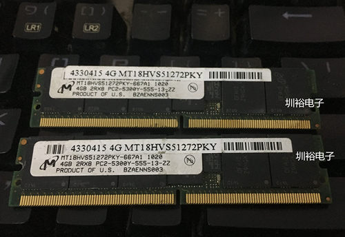 Micron MT18HVS51272PKY-667A1 镁光 4GB 2Rx8 PC2-5300Y-555-13