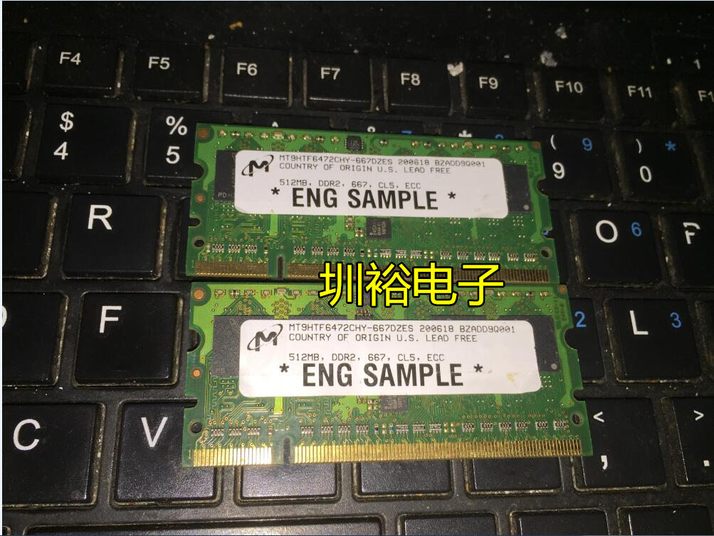 MT9HTF6472CHY-667DZES 512MB DDR2 667MHZ CL5 ECC 工控内存条