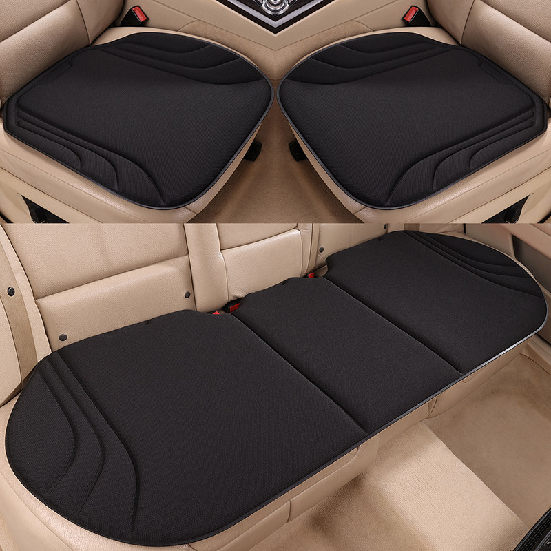 汽车坐垫四季通用乳胶座垫单片车垫海藻纤维高级感座椅套透气防滑