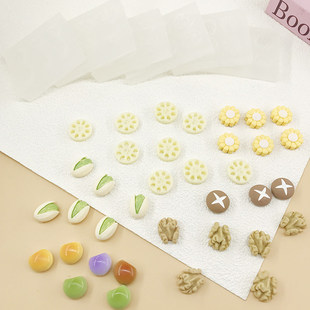 食玩开心果藕片造型硅胶模具翻糖仿真香菇核桃巧克力蛋糕装饰模具