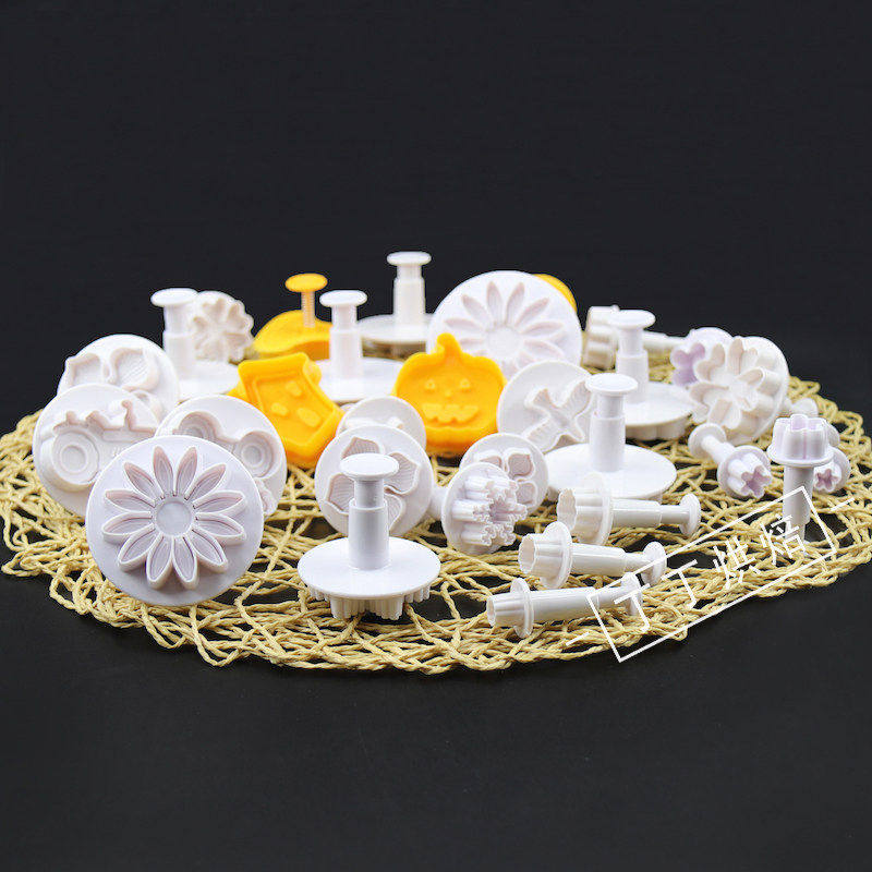 轻粘土彩泥翻糖模具套装印花压模切模饼干模具 diy辅食蝴蝶面工具