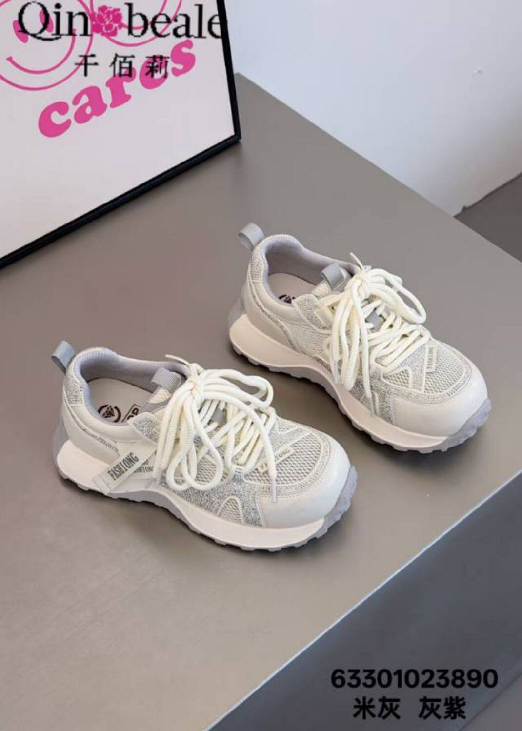 3890千佰莉正品新款网面透气老爹鞋厚底增高运动鞋时尚百搭休闲鞋