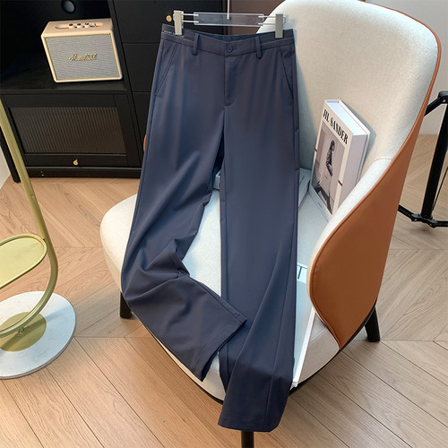 H标、余单！少量现货！ 商务直筒休闲裤春夏六维弹力水洗修身裤子