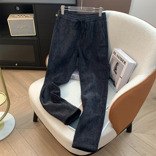 余单 休闲裤 少量现货 厚款 子 休闲松紧腰带抽绳加绒秋冬季 豆家