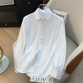 冬季 H家 抗静电加厚保暖衬衣 白色加绒长袖 衬衫 余单 少量现货