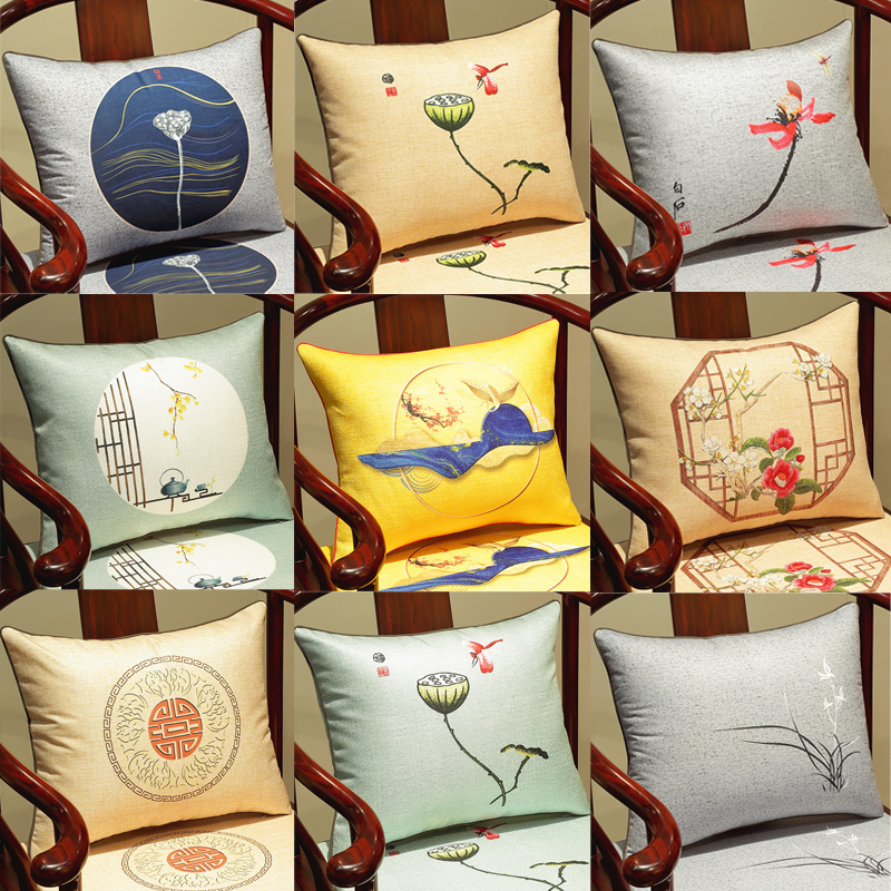 中式中国风客厅沙发靠垫抱枕