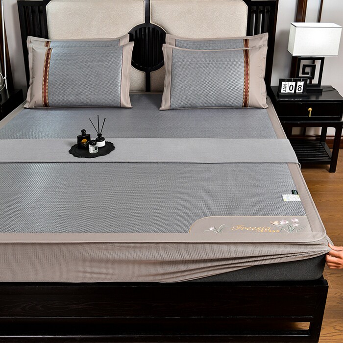 夏天冰丝凉席床笠款一米五床罩2026新款床垫保护罩夏季凉感三件套