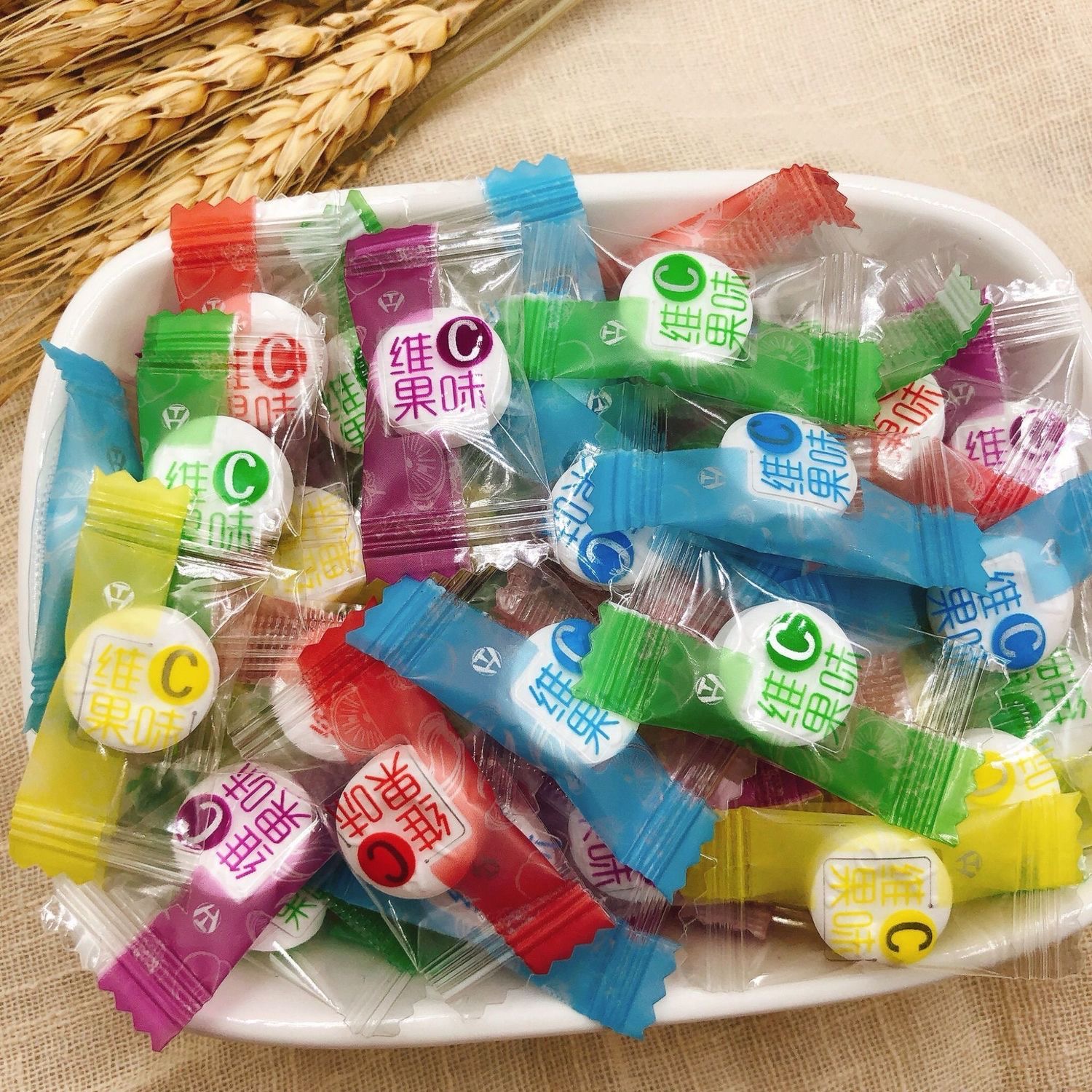 维C果味薄荷含片 酸甜好吃约会招待送礼婚庆网红水果混合味糖包邮
