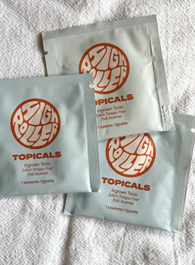 美国海淘TOPICALS毛发滋补剂软化舒缓毛发去角质棉片 片装小样