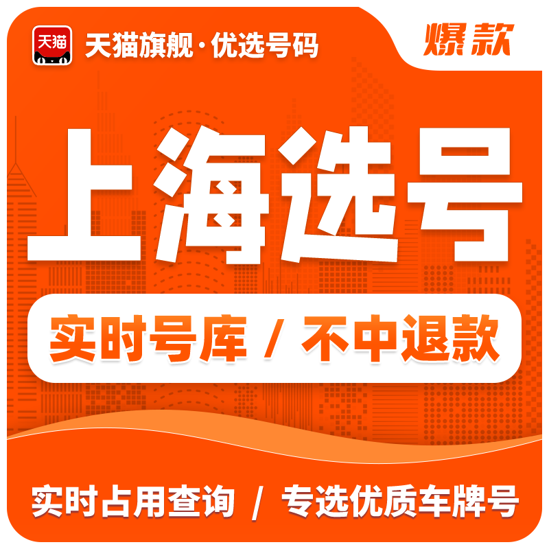 上海车牌选号自编沪AB新能源新车选号全国12123自选号牌占用查询-封面