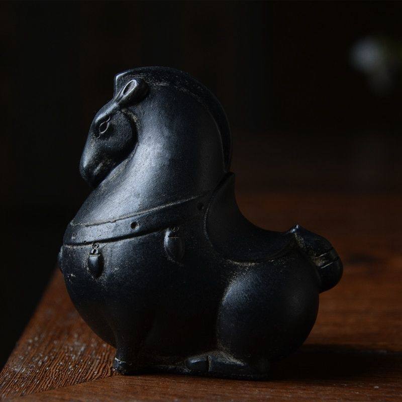 中式禅意祈福小唐马摆件案头软装茶室小轻奢仿古茶宠复古个性招财,家居饰品,装饰摆件,淘宝优惠券,粉丝福利购,淘宝优惠卷