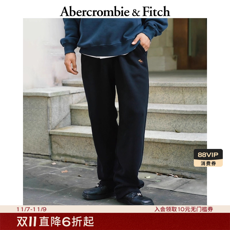 【时髦运动风】AF小麋鹿图案男装25秋冬新款直筒卫裤长裤134-5142