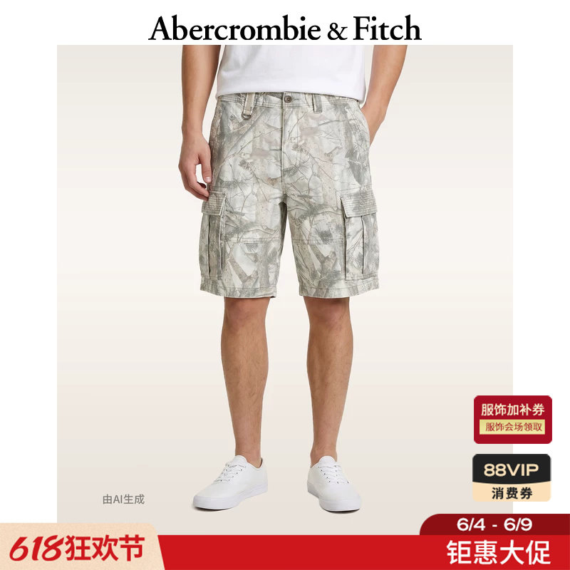 【复古工装风】AF美式复古baggy大口袋五分裤短裤男装128-5117
