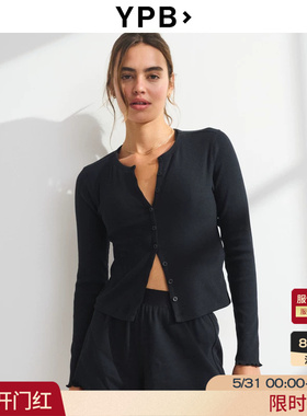 AF旗下YPB美式舒适黑色多色长袖运动T恤开衫26夏新款女装115-6098