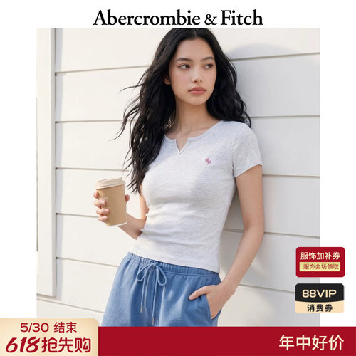 AF经典小麋鹿图案短袖打底T恤